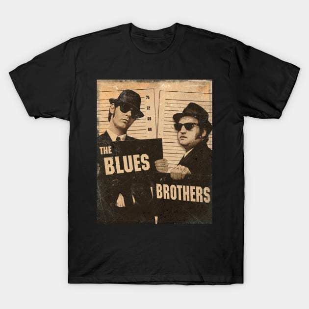Vintage The Blues Brothers 80s T-Shirt by Ihkwan Art